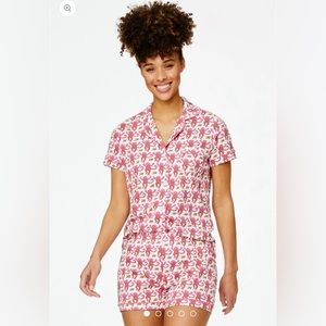 Roller rabbit pink monkey polo pajamas Size medium